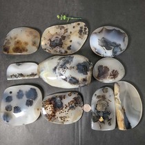 Ocean chalcedony large ornaments Agate rough stone grass flower natural water grass landscape 3000-3500-0