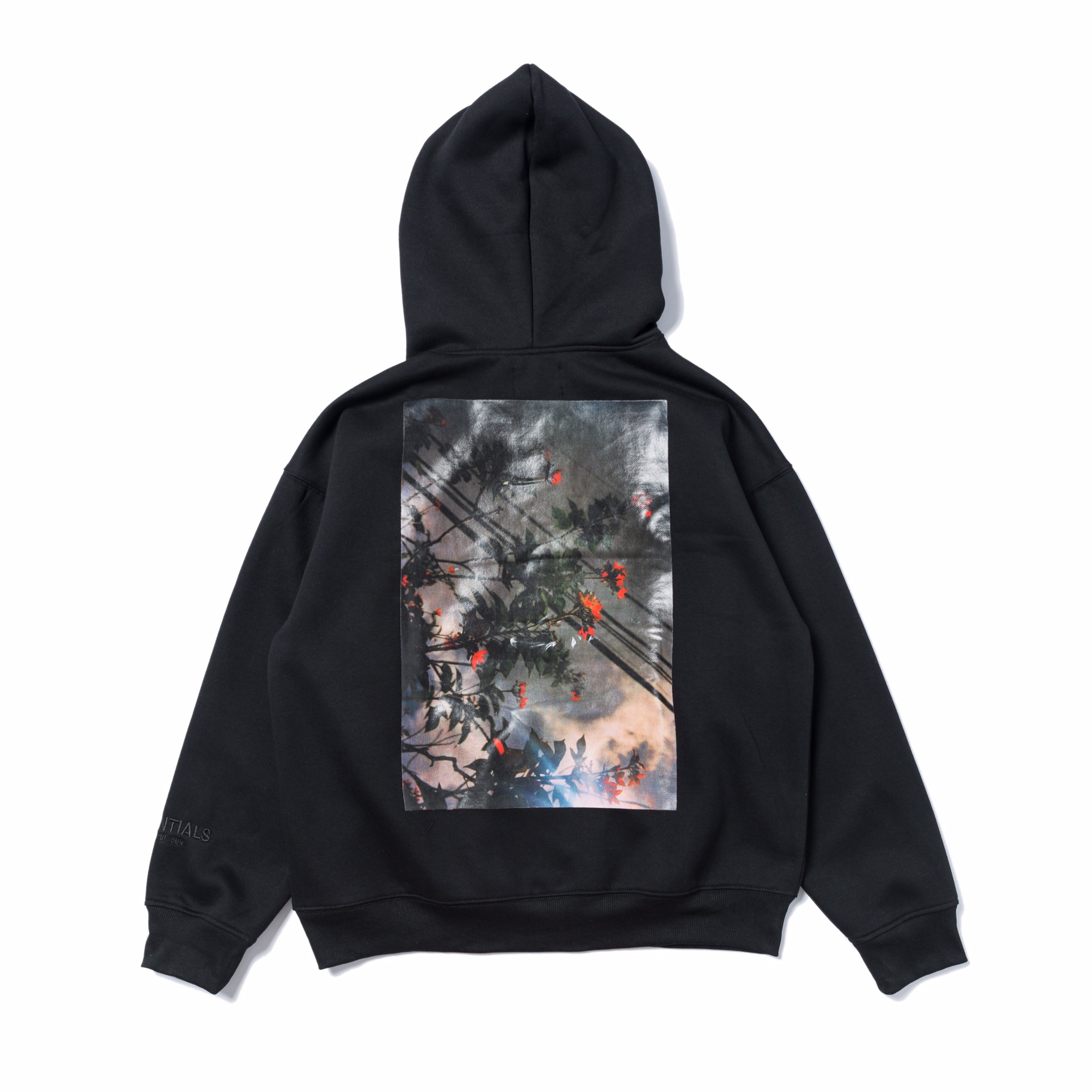 fear of god essentials fog复线花卉嘻哈连帽卫衣男女帽衫外套潮
