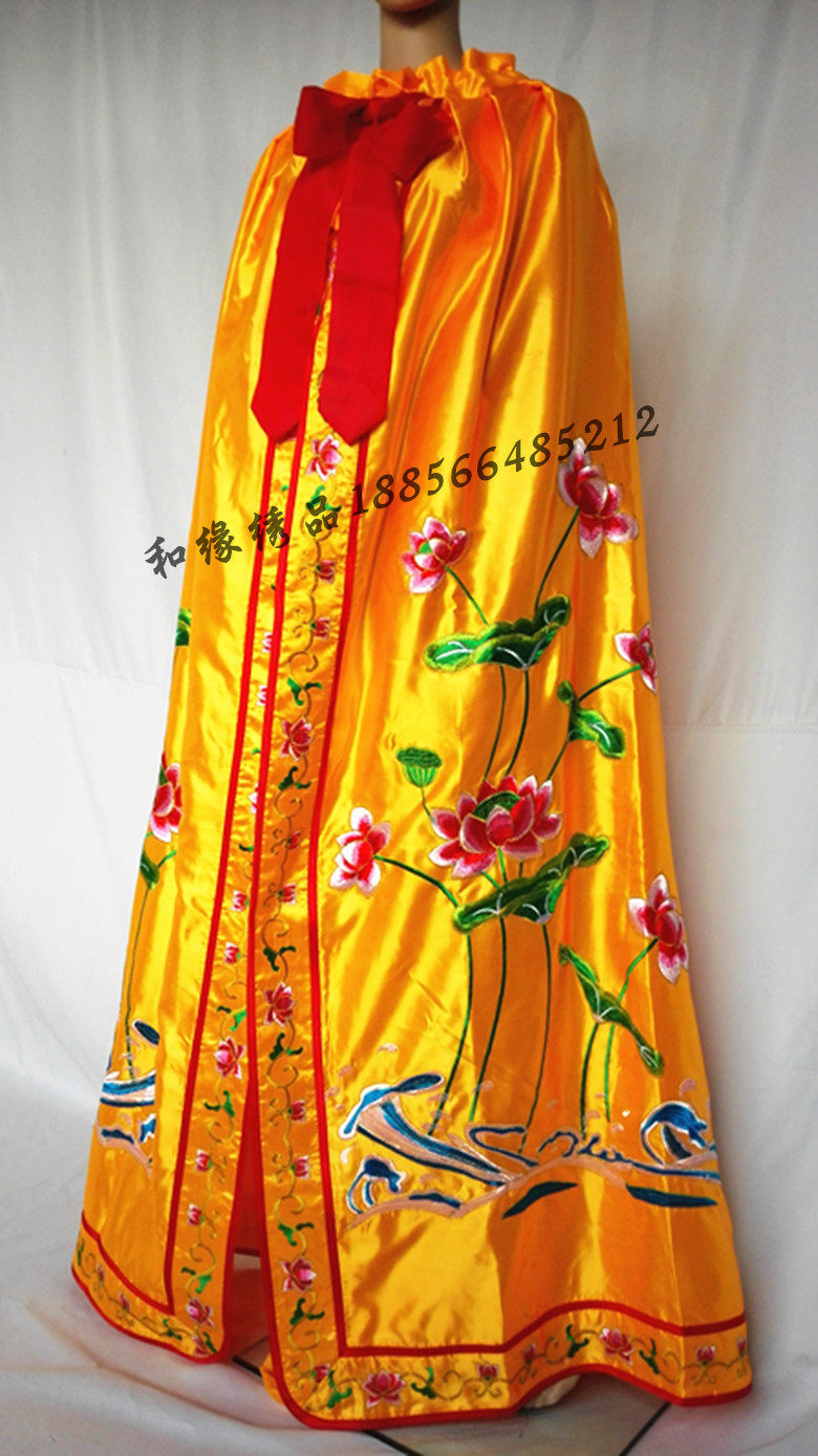 佛教用品1.5米莲花披风观音菩萨佛袍荷花披风佛衣2米3米佛袍定做