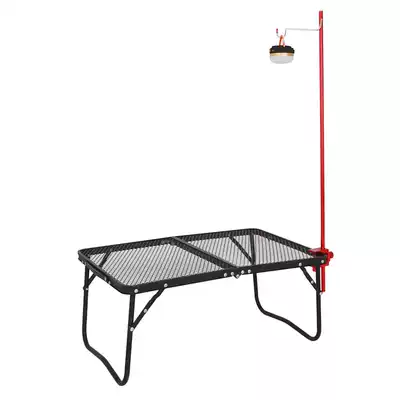 Outdoor ultra-light portable light stand Adjustable height aluminum alloy folding mini camping picnic table fixed light stand