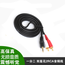Audio One Divide Two Three Five 2RCA Double Lotus Flower Amplifier Coaxial Fiber Optic TV Connection Universal Cable Spdif