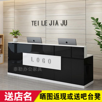 Cashier Desk Bar Desk Company Front Desk Corner Reception Desk Shop Small Counter Convenience Store Clothing Store Commercial Baking Varnish