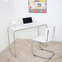 Medieval furniture stainless steel desk designer Nordic study computer desk simple modern writing desk desk
