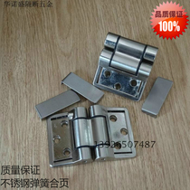 Bathroom partition hardware accessories Thick zinc alloy spring hinge pair perforated screws with cover hinge connector