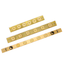 Pure copper copper six Emperor ruler copper coin solid five Emperor ruler ten ruler pendant copper Luban ruler Ding Lan ruler ornaments