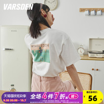Varsden Walsdan 2022 New Short-sleeved T-shirt Blouse Summer Loose Casual Fashion Instagram