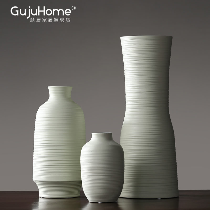 New Chinese style ceramic vases, flower arranging Nordic between example furnishing articles, the sitting room porch TV ark, soft light key-2 luxury decoration