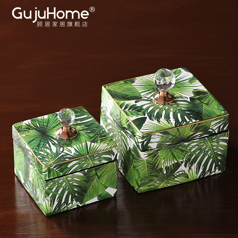 Nordic ceramic receive adornment sitting room dining - room table napkin box household decoration between example desktop soft furnishing articles