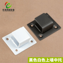 Black and white upper wall Middle support mobile phone accessories display adhesive hook square tube flat tube Square support supermarket shelf beam bracket