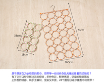 Yiwu hot sale 28 ring rope hanger paper woven scarf ring hanger silk scarf display rack home belt storage rack