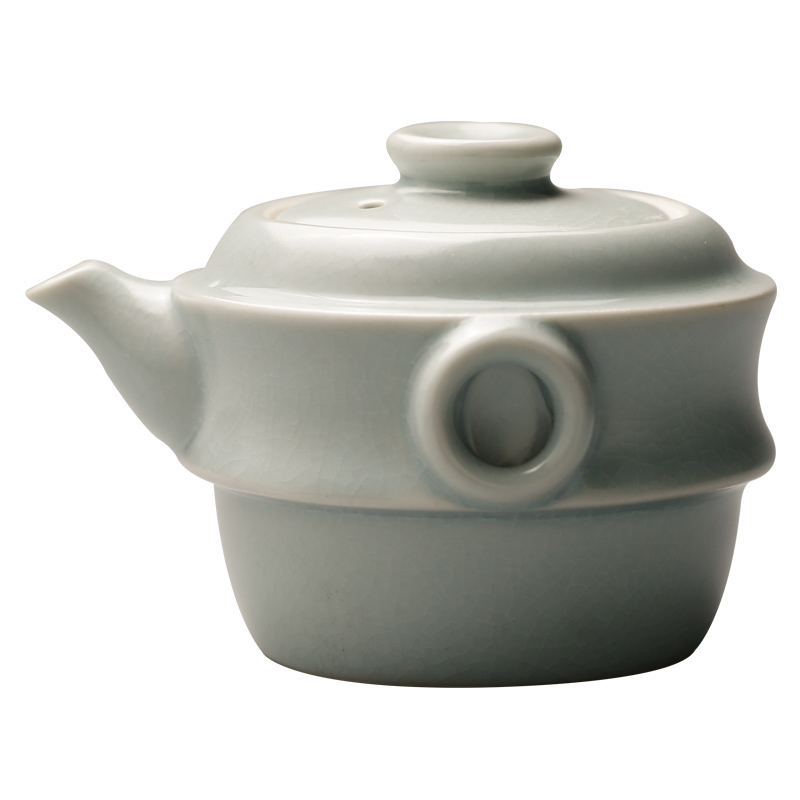 . Poly real boutique scene. Jingdezhen your up crack cup travel a pot of a cup of tea set suit portable hand grasp pot