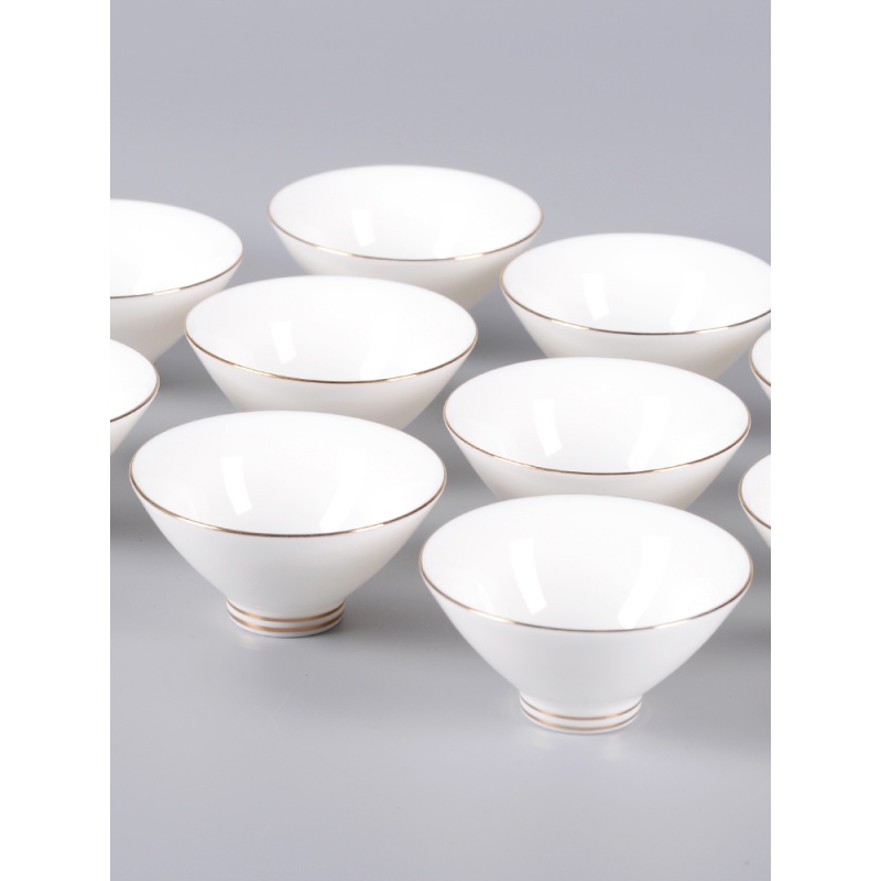 Suet jade see colour hat to glass ceramic kung fu noggin personal special bowl is a single white porcelain sample tea cup children