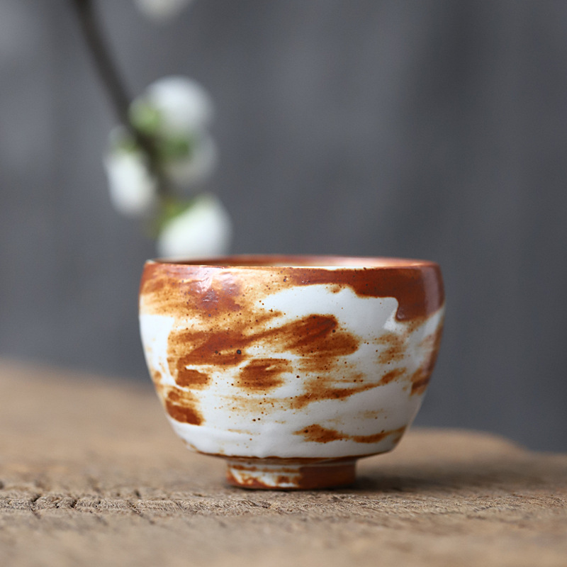 Poly real view jingdezhen manual variable glaze large master cup sample tea cup wild glaze craft large cups