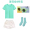 Mint green clothes+pants+socks+glasses set