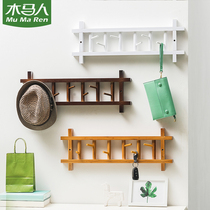 Trojan horse wall hanging coat rack Wall bedroom hook behind door hanger storage and finishing shelf Clothes rack