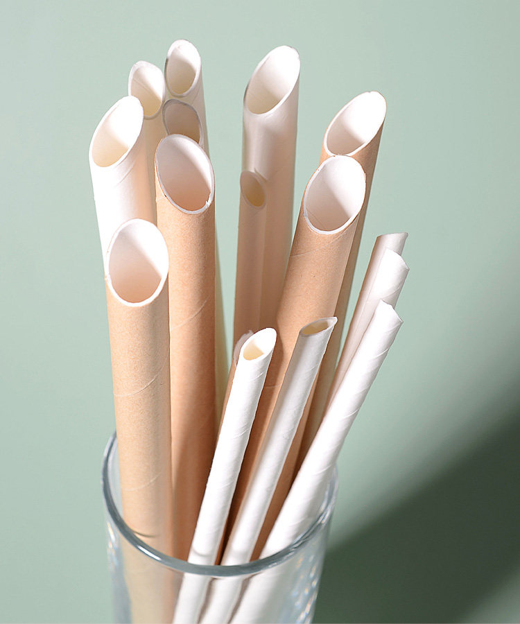 一次性环保纸质奶茶吸管单独立包装可降解波霸珍珠奶茶商用大吸管