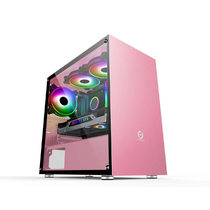 Game storm King Kong black white pink chassis Tempered glass large side transparent game computer gaming chassis