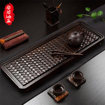 ZYRODIA black sandalwood tea tray whole home Gongfu tea furniture solid wood dry tea tea sea small number minimalist tea table