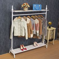 Simple drying rack floor-to-ceiling gold home bedroom hanging coat rack sub-room cool sun balcony room clothing rack