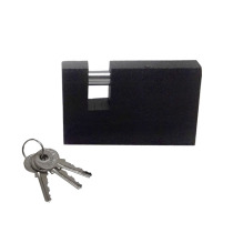 Padlock locking head straight unlocking anti-prying lock anti-theft anti-shearing padlock imitation antique lock box lock through open and open door padlock