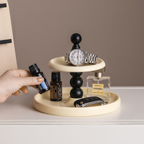 Cream style desktop storage tray entrance key cosmetics jewelry storage rack high-value creative ornaments