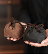 Out-of-print Xiangyun yarn old material Tea set Storage master cup bag utensils bag clothes One side of the past and one side of the present life