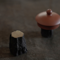 Wood Smith Lean Matcha Tea Prop Lid Wood Lacquerware Hand Made Original Wood Grain Tea Mat to play Zen Wooden Sculpture