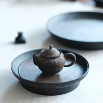 Handmade Wood Ware Wood Disc High Foot Disc Parquet Color Pan Large Lacquer Technique Waterproof Jug Bearing Dry Bubble Table Tea Props