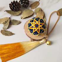 Qiuyang hand bow ball diy material bag Finished car hanging keychain Birthday boyfriend parents birthday handmade gift