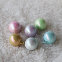 Colorful fluorescent water tone bells Fully enclosed hand bow ball DIY material accessories Royal guard Cherry blossom wind mobile phone pendant