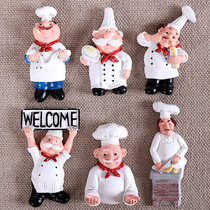 Chef Refrigerator Sticker Magnet Sleeve Magnetic Sticker Creative 3D Character Cute Home Decor