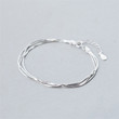 Three -layer snake bone bracelet female 925 silver student simple temperament, small fresh girlfriend ins, cold wind wild hand Three -layer snake bone bracelet female 925 silver student simple temperament, small fresh girlfriend ins, cold wind wild hand