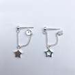 Asymmetric Star S925 Silver Jewelry Pure Tremella Earrings Mini Ear Nail Earrings Simple Korean Earrings Asymmetric Star S925 Silver Jewelry Pure Tremella Earrings Mini Ear Nail Earrings Simple Korean Earrings