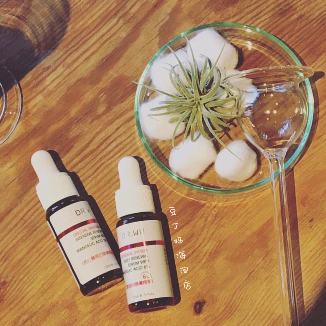 dr.wu达尔肤杏仁酸精华液6% drwu去痘痘闭口粉刺痘印收缩毛孔 5ml