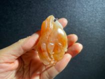 Shoushan Stone Boutique of Climbing Pendant with the Sister Seal of the Type of Badge Foreign Stone Hibiscus