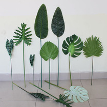 Simulation of large leaves turtle back Leaf fan sunflower leaf palm leaf banana leaf decoration flower arrangement landscape single leaf leaf