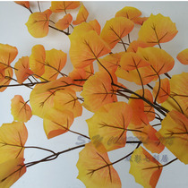 Simulation of Populus euphratica leaves over glue 3 fork large branches simulation yellow leaves autumn color leaves simulation tree making new leaves