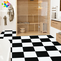 Fish love sugar Simple modern black and white antique tiles 300 living room floor tiles background wall bathroom non-slip tiles