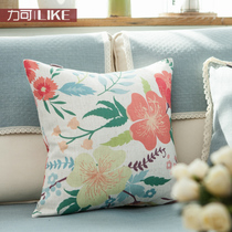 Original New cushion cover pillow case pillow cushion cushion cushion cushion cushion bag pillow cotton and linen Nordic countryside without core printing