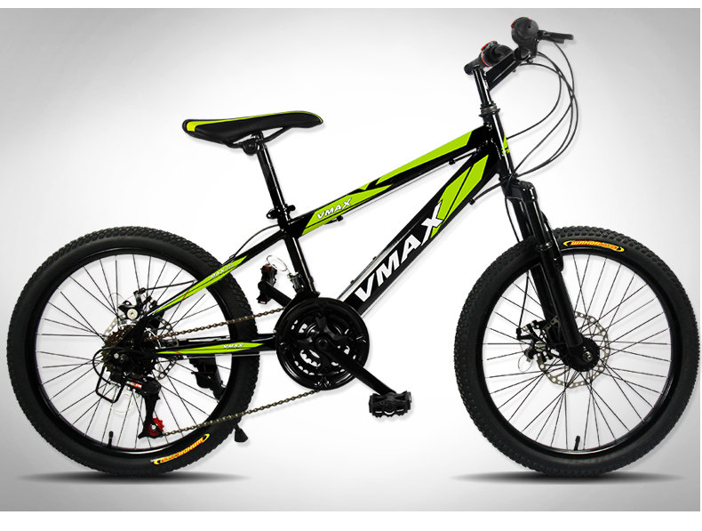 vmax 山地车自行车男女式21速双碟刹学生山地自行车20/24/26寸zxc_7折