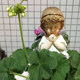 Girl praying angel ornaments snowman nursery home garden balcony fleshy flower gardening groceries fairies Girl praying angel ornaments snowman nursery home garden balcony fleshy flower gardening groceries fairies