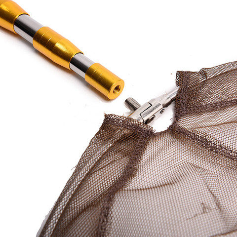 抄鱼网4米4节抄网杆渔具3米捞鱼网抄网可定位不锈钢渔网钓鱼用品