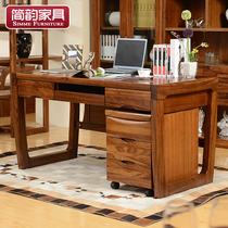 Simple charm Antique desk Modern new Chinese desk Study furniture Ebony wood Solid wood writing desk Calligraphy table