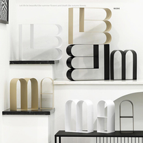 INS Nordic Wind Iron Art Containing Shelf Desktop Creative Shelf Medieval Vaulted Cosmetics Bogu Separator Shelf