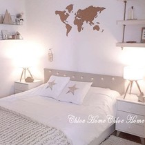 Cork travel marker map Cork Sticky note wall sticker Photo message Creative message board Photo wall