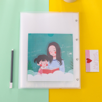 A3 test paper finishing storage bag paper data book examination paper clip classification folder folder multi-layer transparent insert