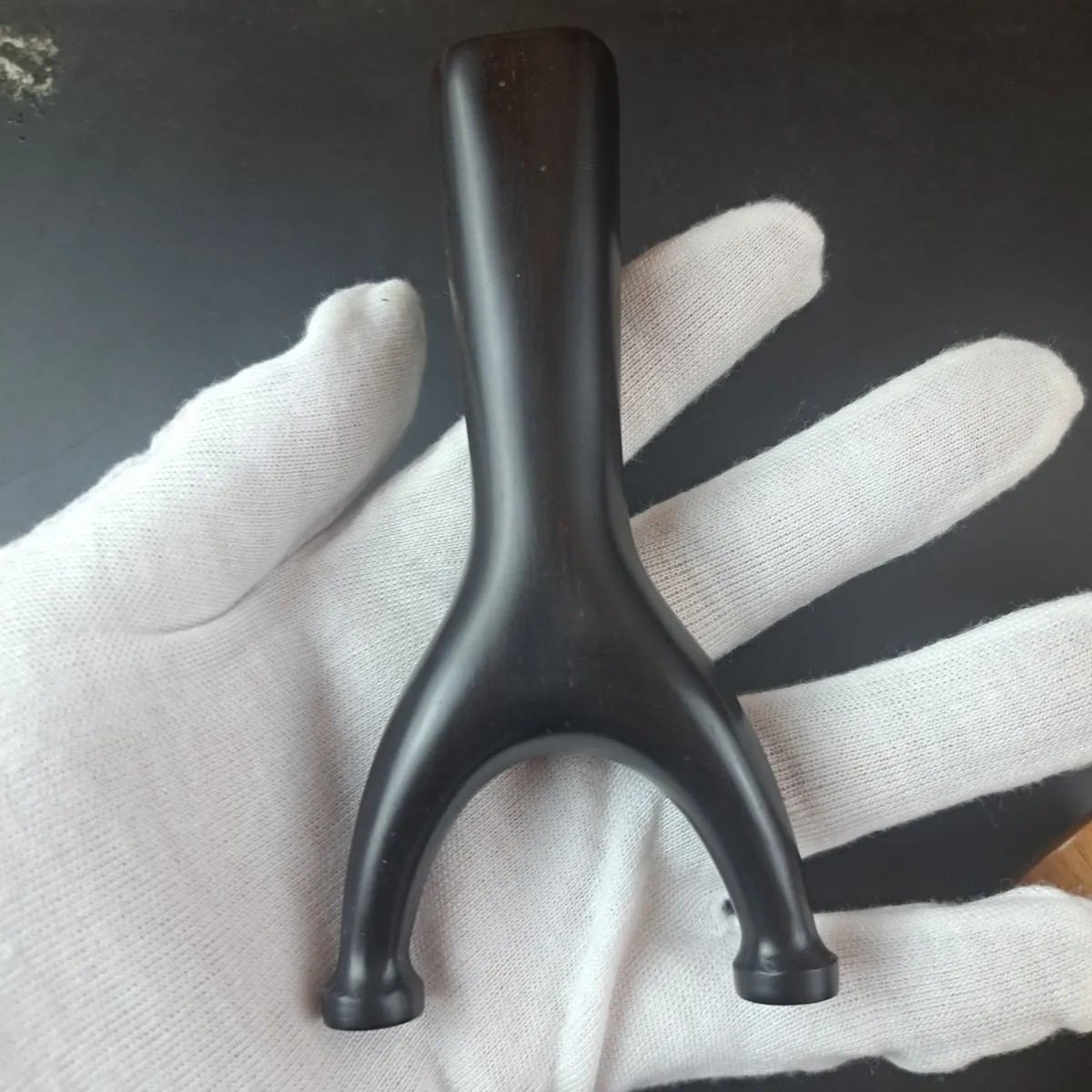 乌木紫光檀老料直板小弓门弹弓内弓门3.5直把飞虎叉弹弓高密 原木