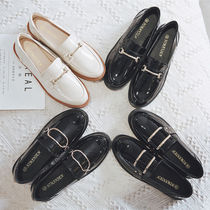 2021 New small leather shoes Women Inn Wind Summer style Soft bottom ultra soft working shoes 100 hitch a foot pedal Lefoe Single shoe