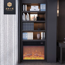 New Chinese Solid Wood Bookcase Shelve Shelf Deep Walnuts Wood Color Storage Bookcase Display Cabinet Modern Chinese Book Room Bookshelves