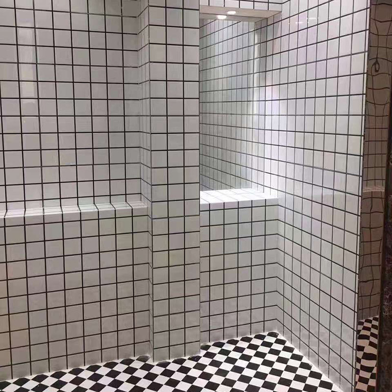 哑光白色格子内墙砖厨房30*60墙面砖客厅阳台不透水瓷片北欧瓷砖_不